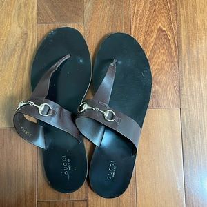 Gucci Sandals size 41.5 brown (US size 11)